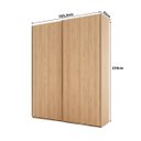 Ver imagem 4 de Guarda Roupa Veneto em Mdf 183x230cm 2 Portas 3 Gavetas Olmo 1001