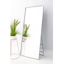Ver imagem 1 de Espelho Grande Retangular Corpo Inteiro 150 X 60 Cm com Suporte de Chão Cinza