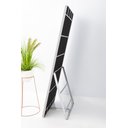 Ver imagem 5 de Espelho Grande Retangular Corpo Inteiro 150 X 60 Cm com Suporte de Chão Cinza
