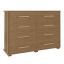 Ver imagem 1 de Cômoda Para Quarto 8 Gavetas Lis F08 Freijó - Mpozenato