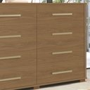 Ver imagem 2 de Cômoda Para Quarto 8 Gavetas Lis F08 Freijó - Mpozenato