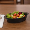Ver imagem 3 de Kit 6 Travessas para Servir Oval Plástico Preto Tigela 550ml Coza Uno Petiscos Porções Salada