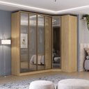 Ver imagem 1 de Roupeiro Modulado Ravi Mdf 6 Portas Reflecta 243,5x232,2cm Olmo 1110