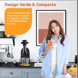 Slow Juicer Moedor Espremedor Extrator Prensa a Frio 110v - 4