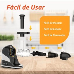 Slow Juicer Moedor Espremedor Extrator Prensa a Frio 110v - 5
