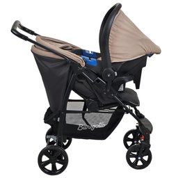 CARRINHO DE BEBÊ + BEBE CONFORTO TRAVEL SYSTEM ECCO BURIGOTTO REF:4020 - UN - CINZA-BEGE - 2