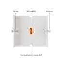 Ver mais imagens de Arandela Externa de Parede 2 Focos E Frisos Branca Alumínio Muro MF115