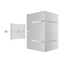 Ver imagem 7 de Arandela Externa de Parede 2 Focos E Frisos Branca Alumínio Muro MF115