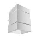 Ver imagem 4 de Arandela Externa de Parede 2 Focos E Frisos Branca Alumínio Muro MF115