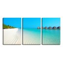 Ver imagem 1 de Quadro canvas 68x126 quiosques na água cristalina