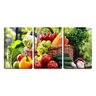 Quadro canvas 68x126 cesta de vime com verduras - 1