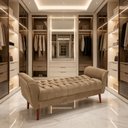 Ver imagem 2 de Recamier Banco 160 cm Confortável para Quarto Beira de Cama Capuccino