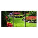 Ver imagem 1 de Quadro canvas 68x126 jardim colorido de flores