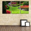 Ver imagem 2 de Quadro canvas 68x126 jardim colorido de flores