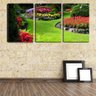 Quadro canvas 68x126 jardim colorido de flores - 2
