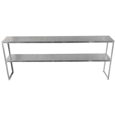 Prateleira de Apoio em Aço Inox 150 x 30 x 75 com 2 Planos Lisos