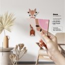 Ver mais imagens de Girafa mascando chiclete - Quadro ou placa decorativa com 14 peças É DeCoração Quadros e placas deco