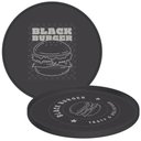Ver imagem 1 de Kit 12 Pratos Rasos para Hambúrguer Polipropileno 20cm Cinza Tramontina Black Burger