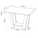 Ver imagem 4 de Mesa de Jantar 6 Lugares Impala Mel/blonde/nude - Pnr Móveis