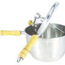 Ver imagem 2 de Pipoqueira Alumínio Fundido Polida Cabo Madeira N24