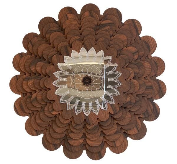 Mandala Decorativa Ambiente Sala Quarto 45x45cm 38150 - 1