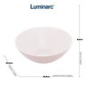 Bowl Cumbuca Tigela de Vidro Opalino Harena Branco 27 Cm - 11