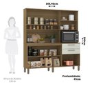 Ver imagem 2 de Cozinha Compacta 165,40cm 7 Portas e 2 Gavetas com Tampo 353 Luciane Móveis