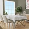 Toalha de Mesa Retangular para 6 Lugares Clássica 1.45M x 2.20M Único - 1