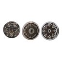 Ver imagem 1 de Mandala Decorativa Ambiente Sala Quarto 65x65 Kit 3 Pçs