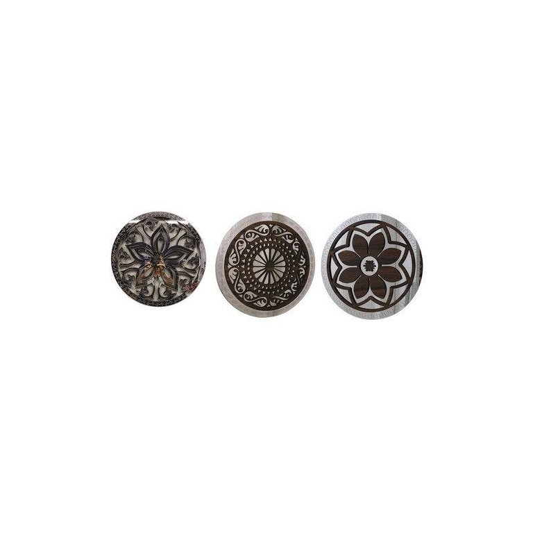 Mandala Decorativa Ambiente Sala Quarto 65x65 Kit 3 Pçs Mandala Decorativa Ambiente Sala Quarto 65x65 Kit 3 Pçs