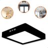 Painel Plafon de Led Sobrepor 25w Quadrado - Preto Bivolt - 1