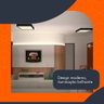 Painel Plafon de Led Sobrepor 25w Quadrado - Preto Bivolt - 7