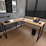Mesa Estilo Industrial em Formato de L Still 1,50x1,50 Móveis Belo - 1