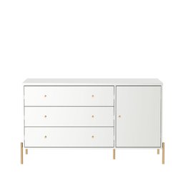 Cômoda 3 Gavetas 1 Porta Jasper Branco 135cm - 2