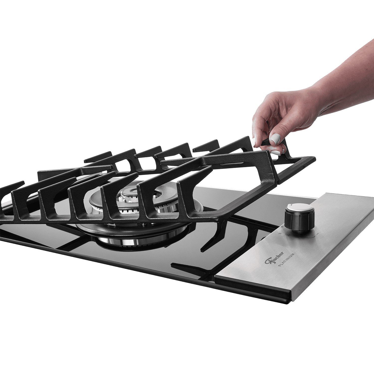 Fogão Cooktop Fischer 1 Boca Tripla Chama Platinium 33790-92104 - 3