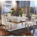 Ver imagem 1 de Conjunto Sala de Jantar Mesa 4 Cadeiras Luísa Espresso Móveis