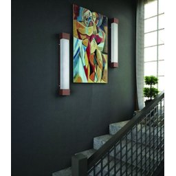 Luminária em Acrílico Arandela Madeira Jurere 62cm 3610 - 2