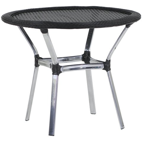 Mesa Emily com o Tampo Tramado em Alumínio - Área, Jardim, Piscina Trama Original