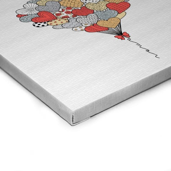 Quadro Decorativo em Tela Canvas Bal?es de Amor - 32,5x23cm - Arte Maníacos - 2