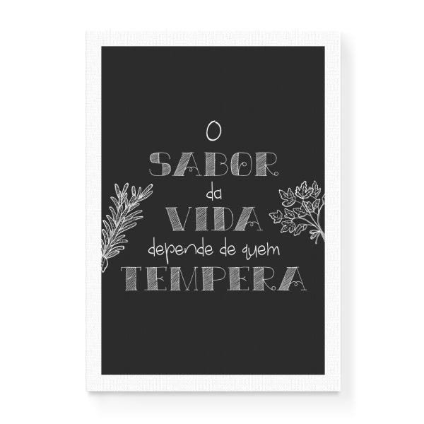 Quadro Decorativo em Tela Canvas O Sabor da Vida - 65x46cm - Arte Maníacos - 1