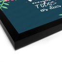 Ver imagem 2 de Quadro Decorativo Tela Canvas Boas Energias Flores - 32,5x23cm (Moldura caixa laca preta) - Arte Man