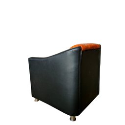 Poltrona Tyla Composse Metalado Courano nozes Com puff SLK Decor - 4