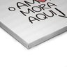 Quadro Decorativo em Tela Canvas O Amor Mora Aqui - 46x32,5cm - Arte Maníacos - 2