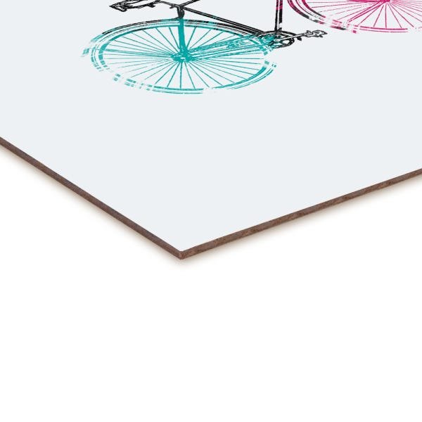 Quadro Decorativo tipo Placa Bike Fundo Branco - 46x32,5cm - Arte Maníacos - 2