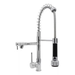 Torneira Gourmet Cozinha Monocomando Misturador Duo 50 Cm Brassco Im-74 Acabamento Cromado - 1