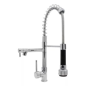 Torneira Gourmet Cozinha Monocomando Misturador Duo 50 Cm Brassco Im-74 Acabamento Cromado