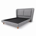 Ver mais imagens de Cama Japonesa com Cabeceira King Blind Haru Linho Cinza - Sallar Home