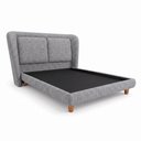 Ver imagem 2 de Cama Japonesa com Cabeceira King Blind Haru Linho Cinza - Sallar Home