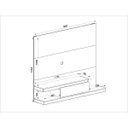 Ver imagem 3 de Painel para TV até 50 Polegadas 1 Gaveta KD1601 Branco