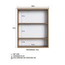 Ver mais imagens de Conjunto para Banheiro Modulado com 5 Peças Iluminação LED e Cuba 156cm Yescasa Bege/Mel/Arenas